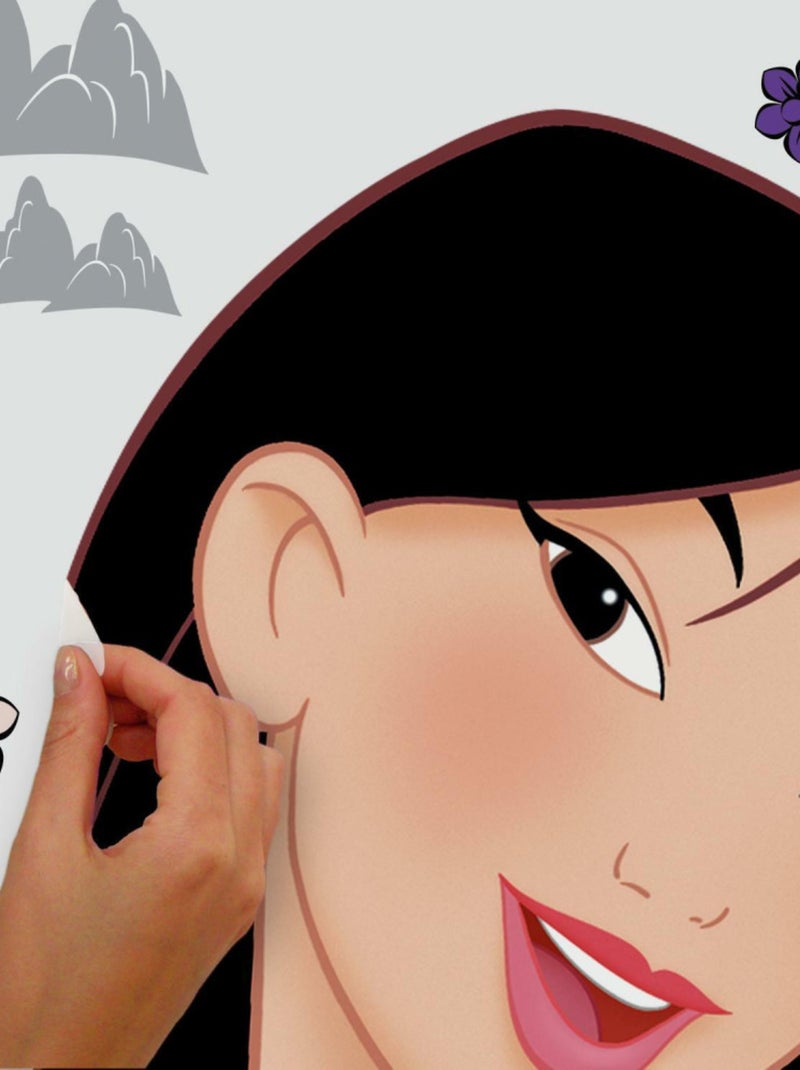 Sticker géant repositionnable Mulan DISNEY Multicolore - Kiabi