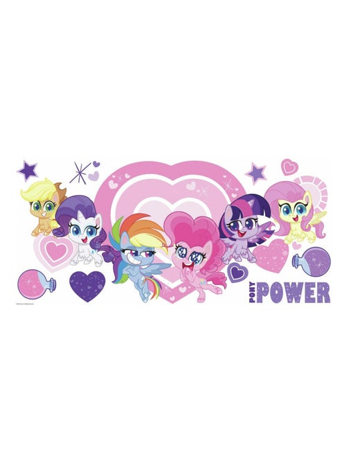 Sticker géant repositionnable My Little Pony Let's get magical - 43x92 cm - Kiabi