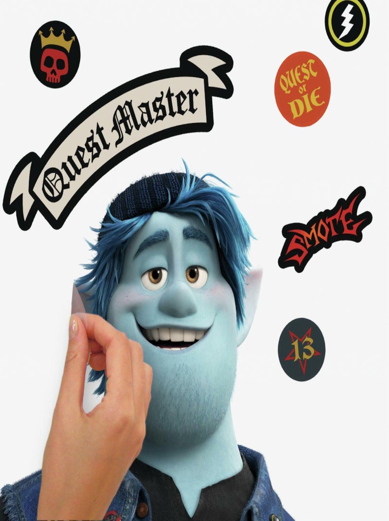 Sticker géant repositionnable Onward Barley En Avant PIXAR - 43x92 cm Multicolore - Kiabi