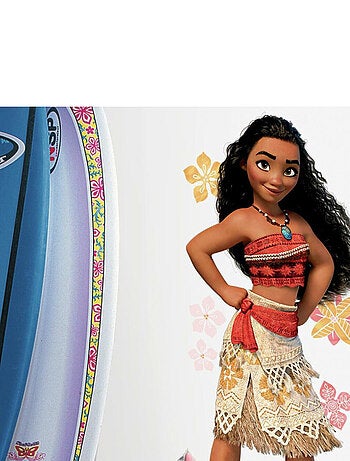 Sticker géant repositionnable personnage Vaiana DISNEY - Haut 100 cm