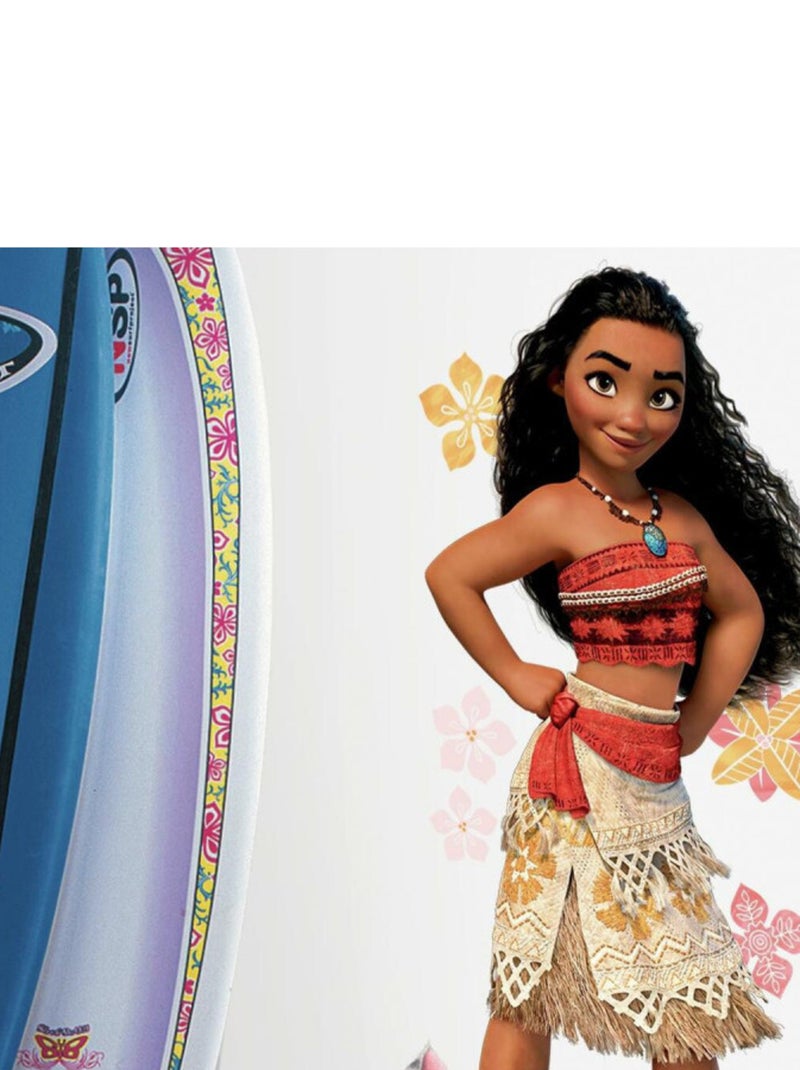 Sticker géant repositionnable personnage Vaiana DISNEY - Haut 100 cm Marron - Kiabi