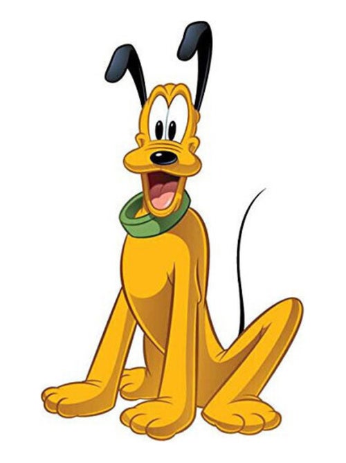 Sticker géant repositionnable pluto assis disney - Kiabi
