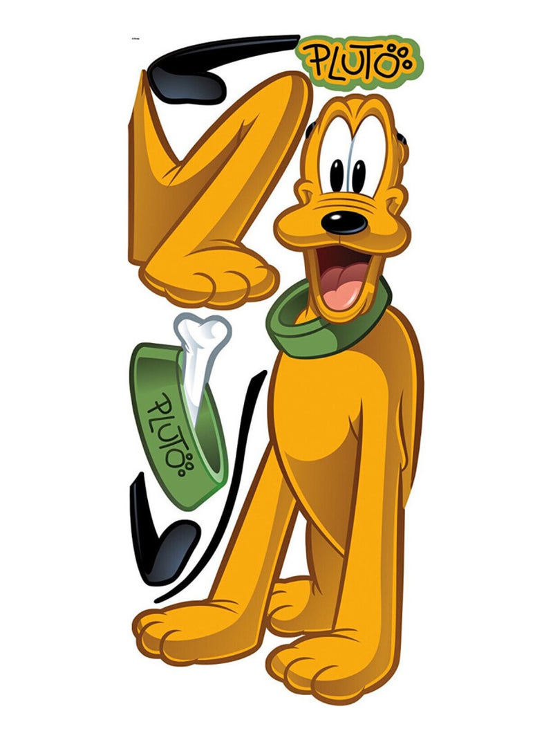 Sticker Géant repositionnable Pluto Disney 47,5CM X 101,6 CM Multicolore - Kiabi