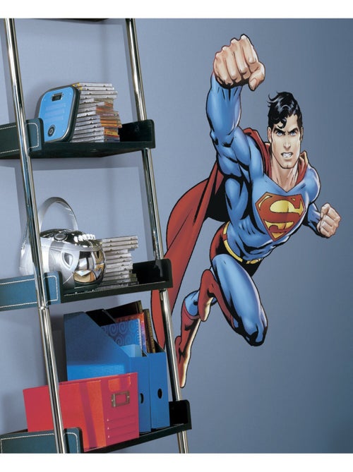 Sticker géant repositionnable Superman DC Comics 68,6CM X 101,6CM - Kiabi