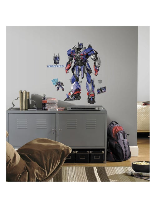 Sticker geant repositionnable Transformers Optimus Prime 68,6CM X 101,6CM - Kiabi
