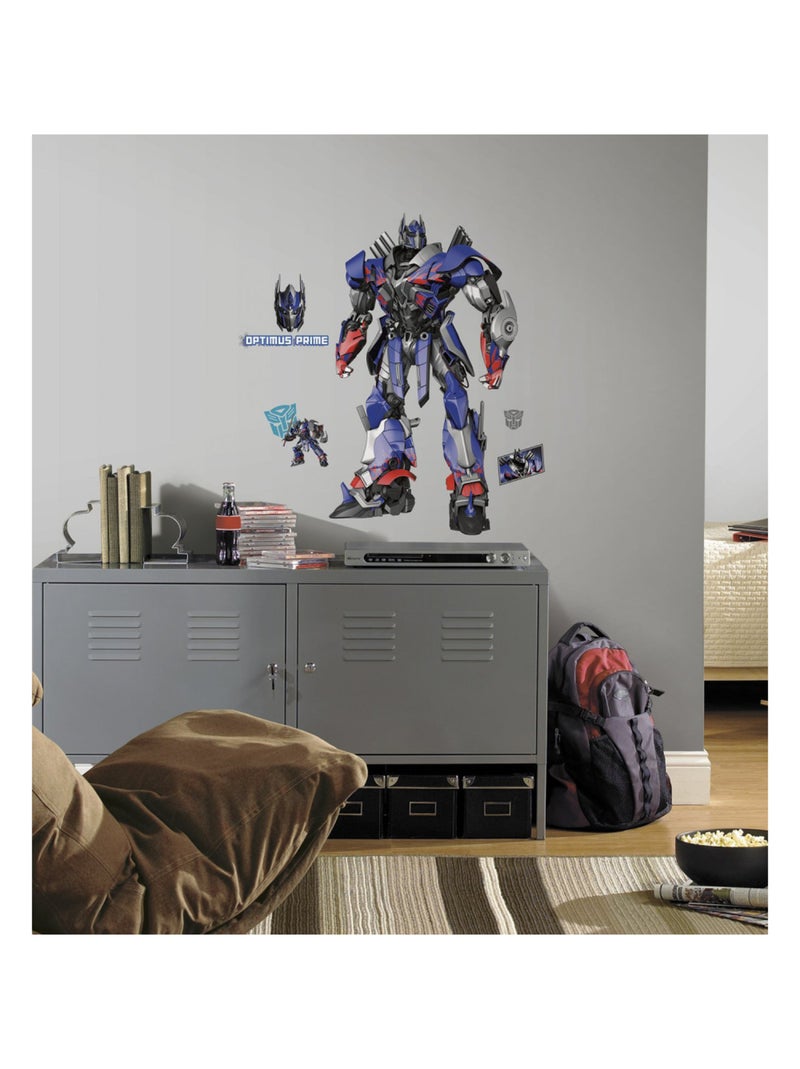 Sticker geant repositionnable Transformers Optimus Prime 68,6CM X 101,6CM Multicolore - Kiabi