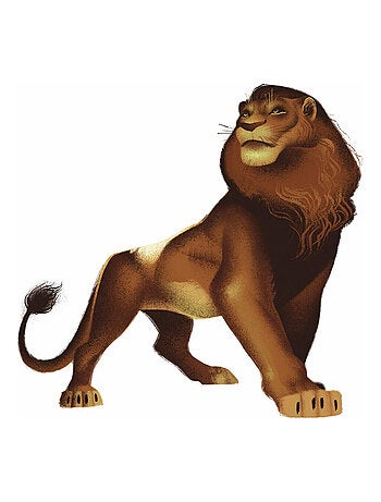 Sticker Geant Simba Film Le Roi Lion Disney 64 X 66 Cm