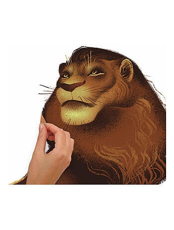 Sticker Geant Simba Film Le Roi Lion Disney 64 X 66 Cm