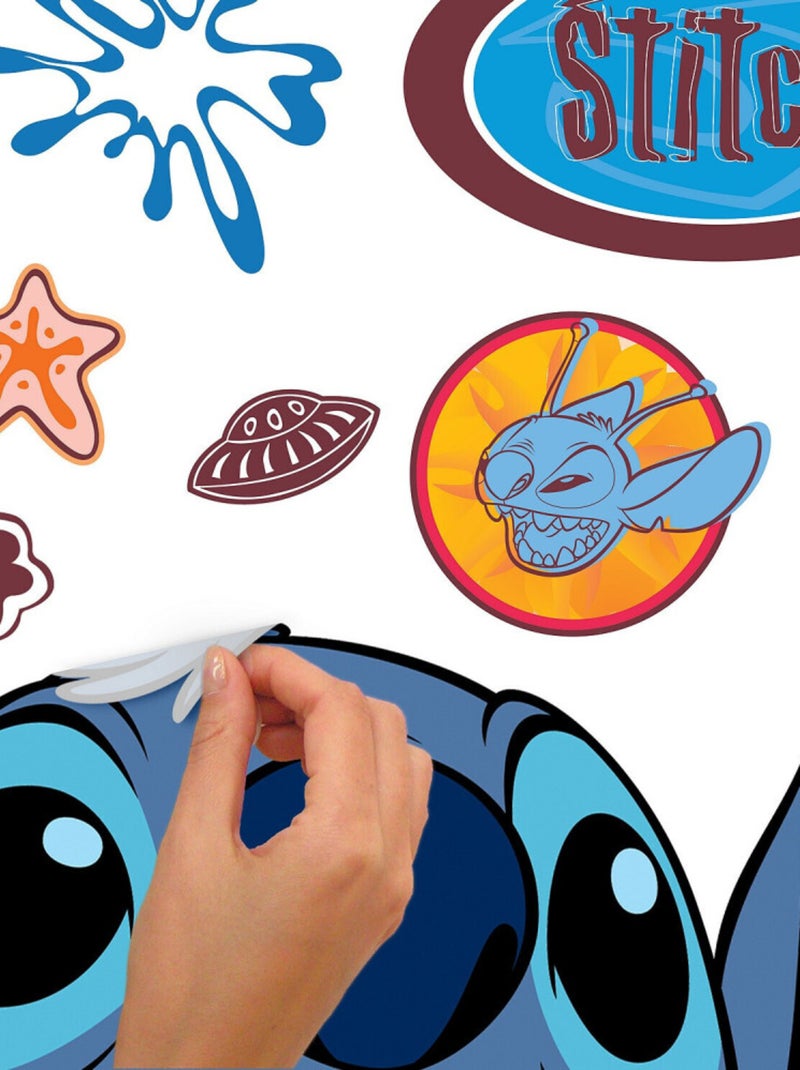 Sticker géant Stitch assis Multicolore - Kiabi