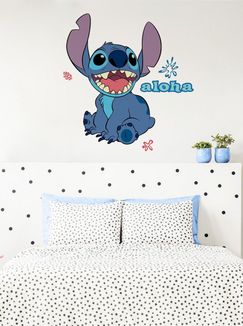 Sticker géant Stitch assis Multicolore - Kiabi