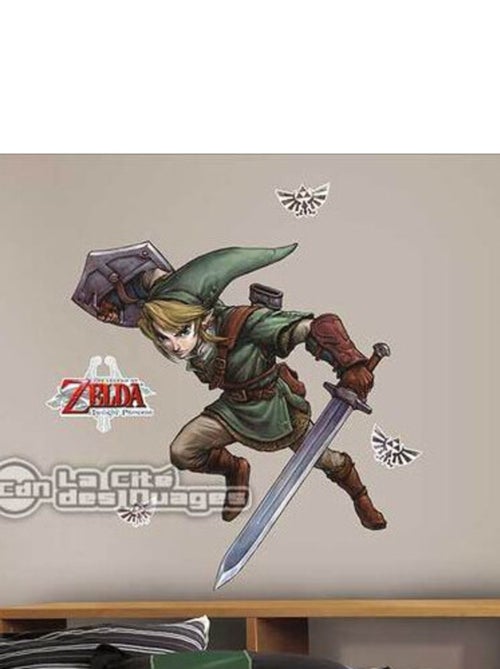 Sticker géant The Legend of Zelda Twilight Princess 87 x 98 cm - Kiabi