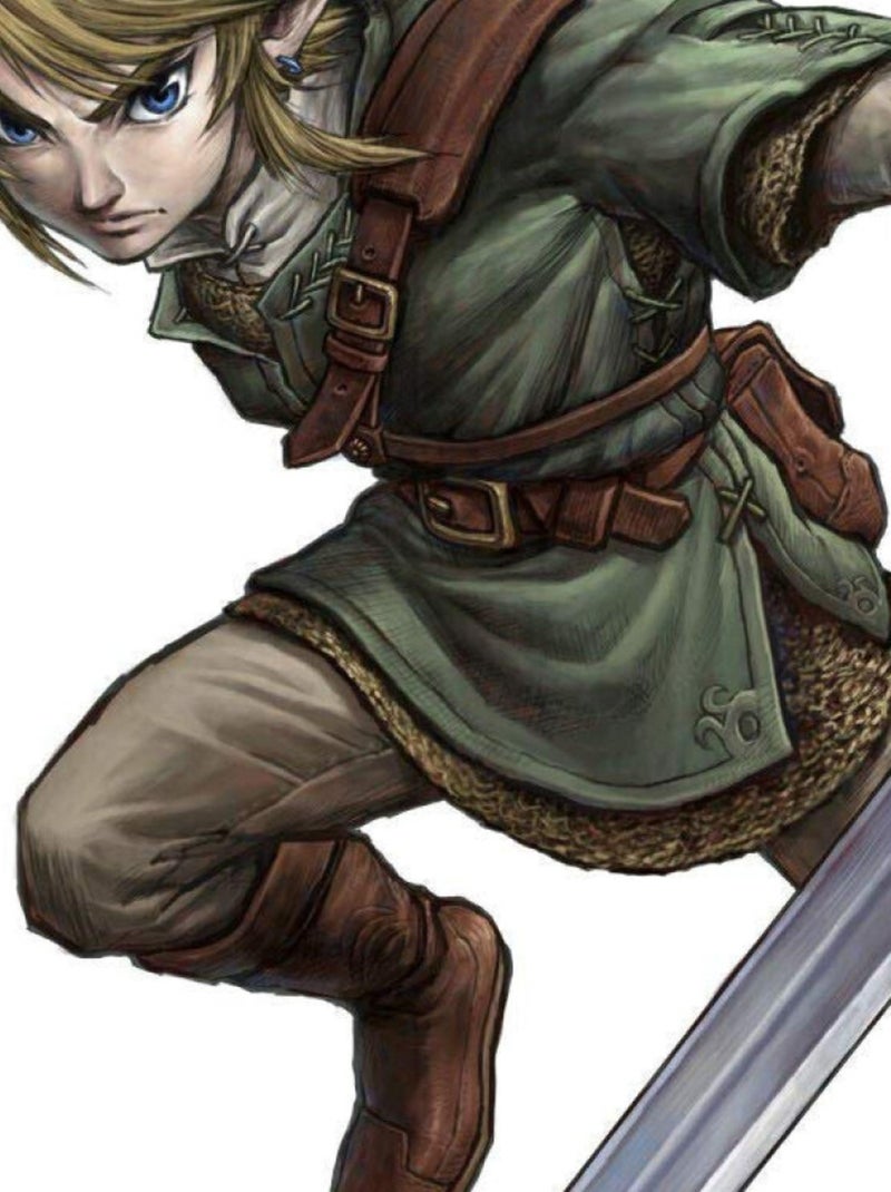 Sticker géant The Legend of Zelda Twilight Princess 87 x 98 cm Multicolore - Kiabi