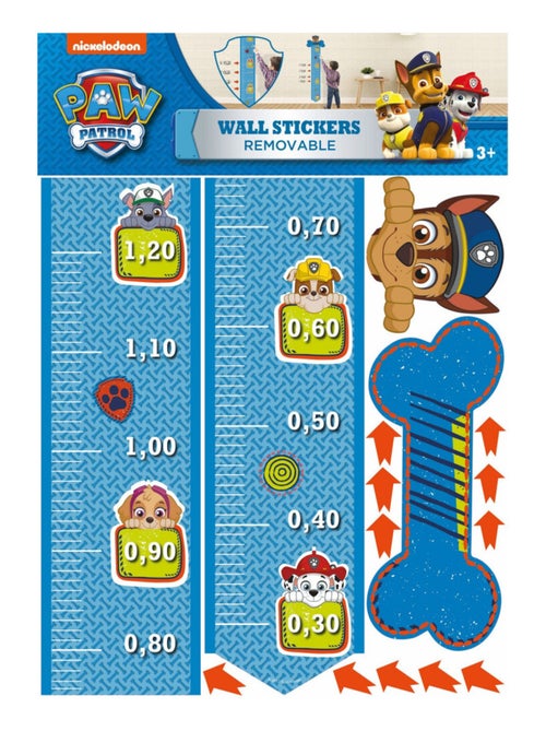Sticker géant toise Pat Patrouille 125 X 16 CM - Kiabi
