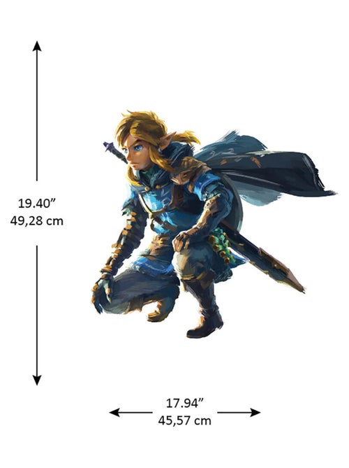 Sticker géant Zelda et Link - Jeu vidéo Zelda Tears of the Kingdom - Kiabi