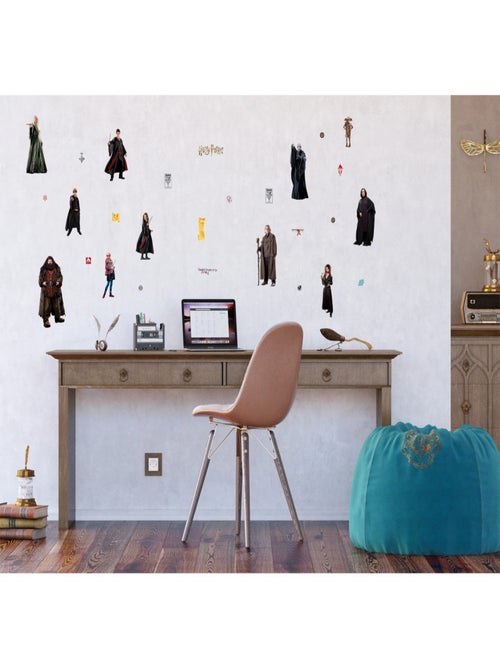 Sticker Harry Potter - tous les personnages d'Harry Potter - 1 planche 42,5 x 65 cm - Kiabi