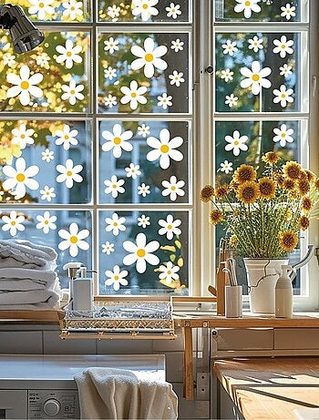 Sticker marguerites 72 pièces