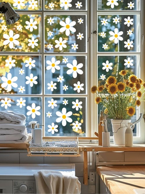 Sticker marguerites 72 pièces - Kiabi