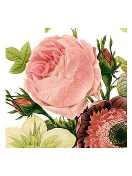 Sticker mural - Bouquet et Papillons dorés - 65 x 85 cm - Kiabi