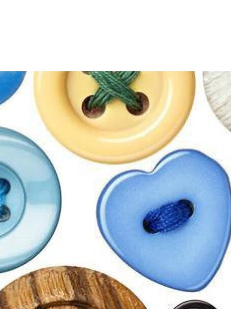 Sticker mural - Boutons Colorés - 65 x 85 cm Multicolore - Kiabi