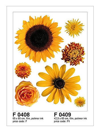 Sticker mural - Fleurs d'été - 65 x 85 cm