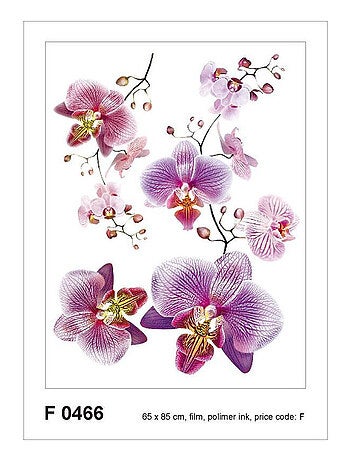 Sticker mural - Fleurs Roses - 65 x 85 cm