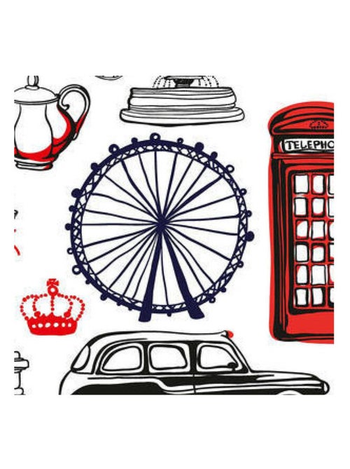 Sticker mural - Londres - 65 x 85 cm - Kiabi