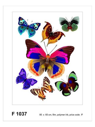 Sticker mural - Papillons Colorés - 65 x 85 cm