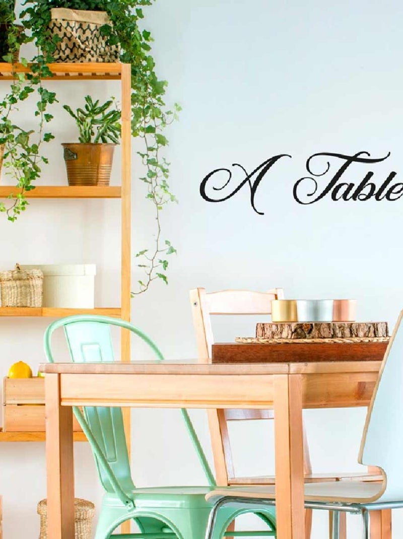 Table Sticker Deco Sticker Mural a table - Noir - 0.00€ - Kiabi