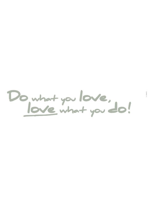 Sticker mural avec texte Do what you love, - 14 x 70 cm - Kiabi