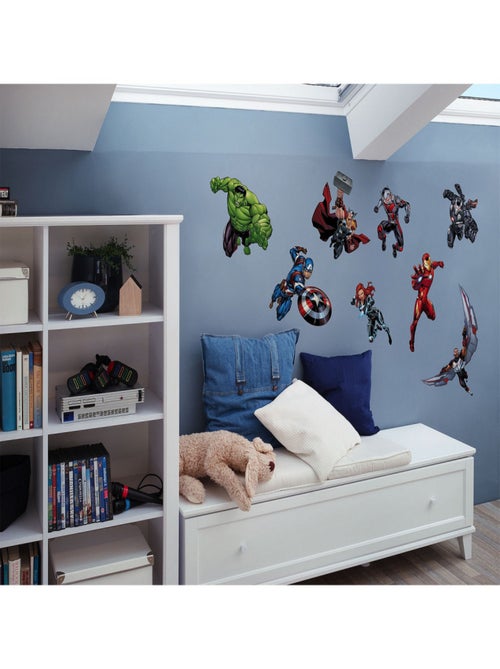 Sticker mural Avengers Crew - 50x70 cm - Kiabi