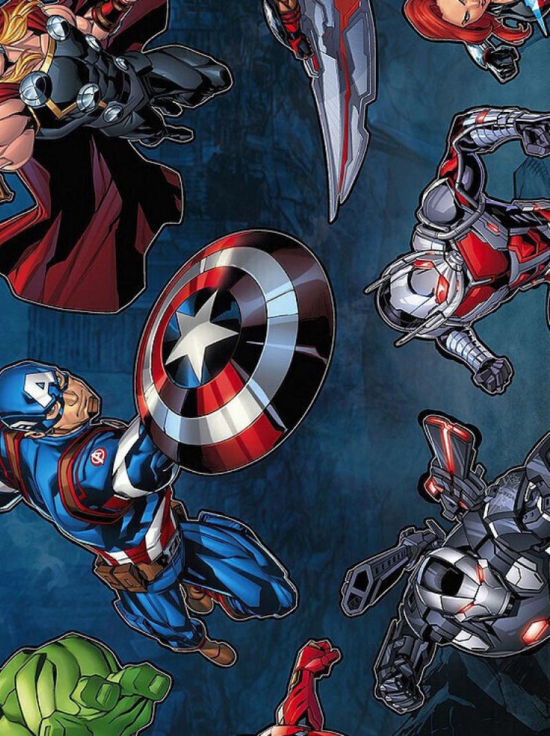 Sticker mural Avengers Crew - 50x70 cm Multicolore - Kiabi