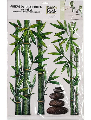Sticker mural bambou RELIEF