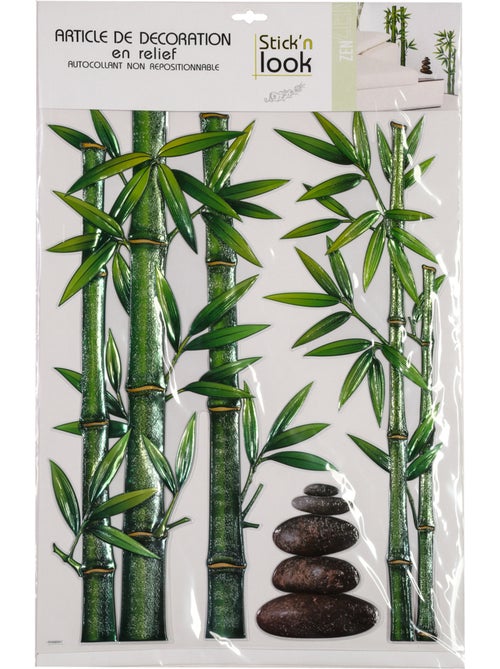 Sticker mural bambou RELIEF - Kiabi