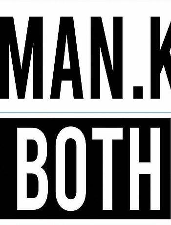 Sticker Mural Citation -Human. Kind. Be Both - Humain. Gentil. Soyez les deux