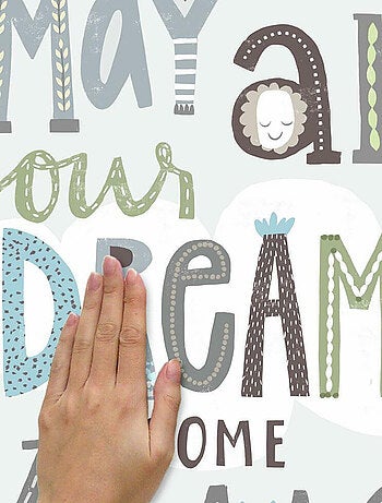 Sticker Mural Citation -May All Your Dreams Come True- Que tout tes rêves deviennent réalité