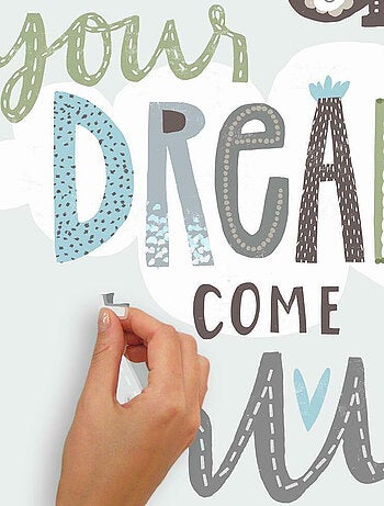 Sticker Mural Citation -May All Your Dreams Come True- Que tout tes rêves deviennent réalité