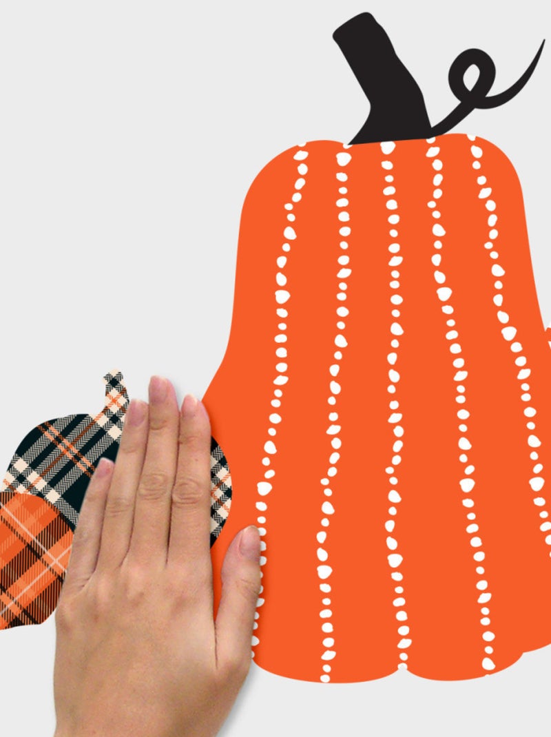 Sticker Mural Décoratif Citrouilles Multicolore - Kiabi