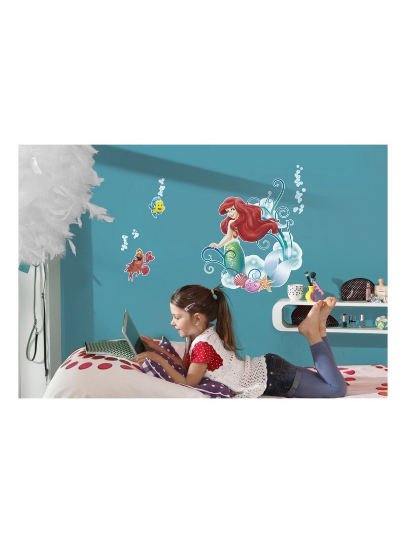 Sticker mural Disney Ariel la petite sirène et ses amis 70x50 cm Multicolore - Kiabi
