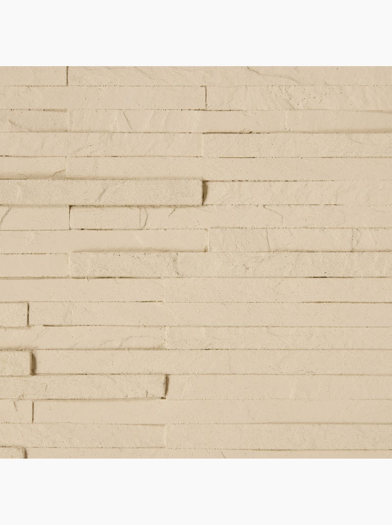 Sticker mural effet parement cary Beige - Kiabi