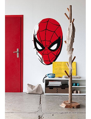 Sticker Mural Géant - la tête de spider - man - 125 x 125 cm