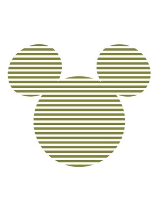 Sticker Mural Géant - Tête De Mickey