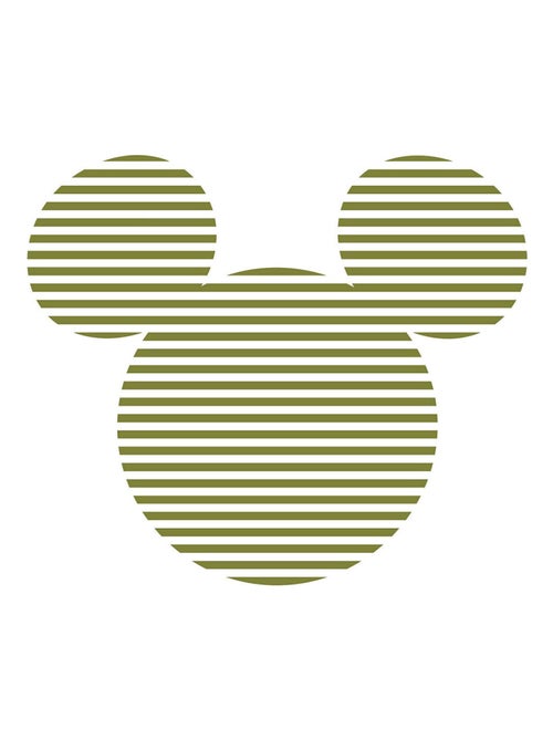 Sticker Mural Géant - Tête De Mickey - Kiabi