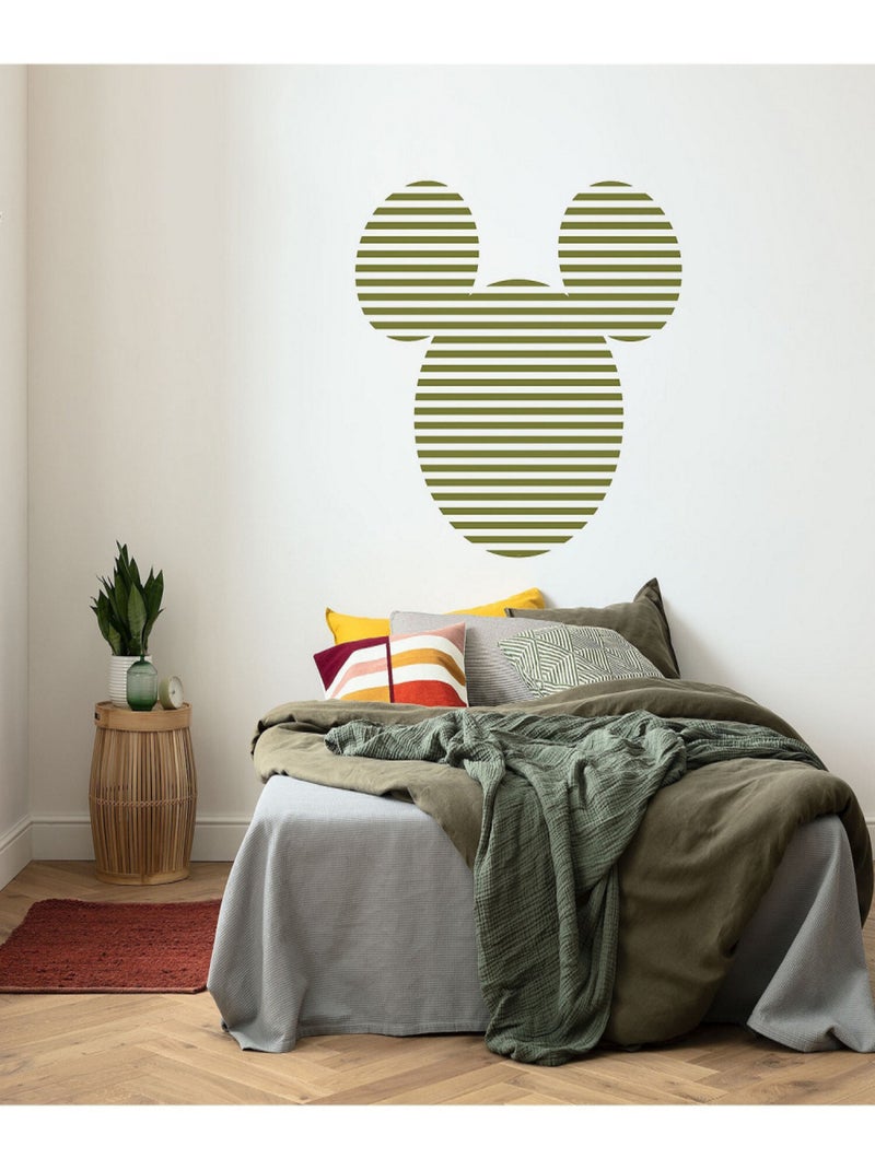 Sticker Mural Géant - Tête De Mickey Multicolore - Kiabi