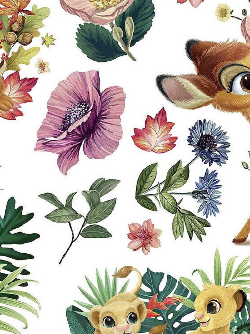 Sticker mural géant -Be in Nature- Simba, Timon et Pumba Le Roi Lion Disney Multicolore - Kiabi