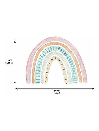 Sticker Mural géant 7 Arc-en-ciel en aquarelle