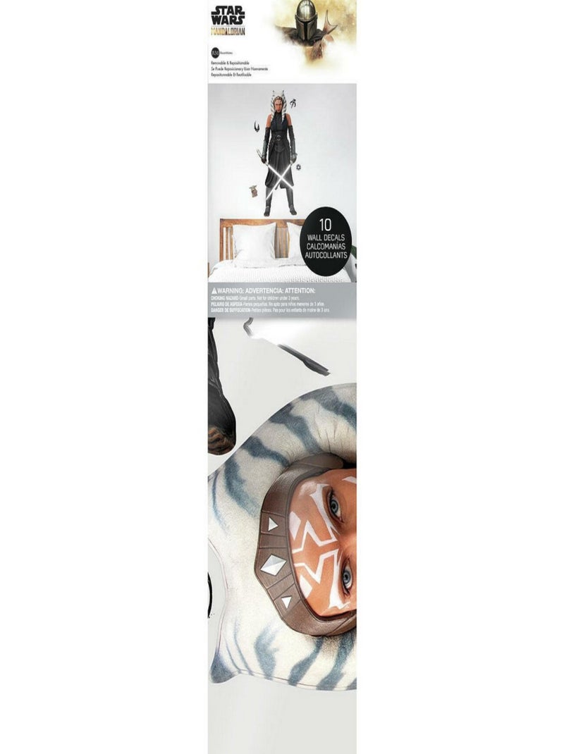 Sticker Mural Géant Ahsoka The Mandalorian Star Wars Multicolore - Kiabi