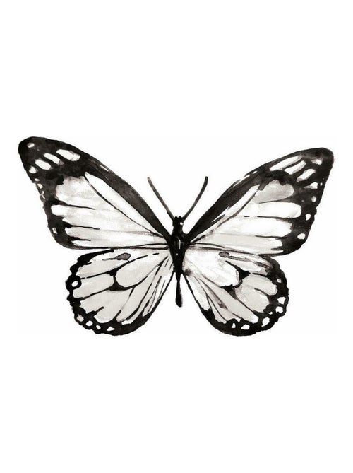 Sticker Mural géant Aquarelle Papillon - Kiabi