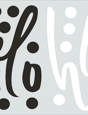 Sticker Mural géant Citation -Hello- Bonjour