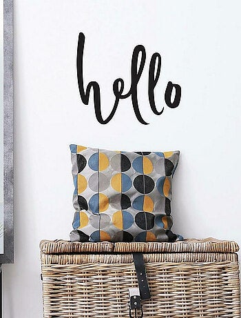 Sticker Mural géant Citation -Hello- Bonjour