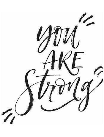 Sticker Mural géant Citation -You are Strong- Vous êtes Fort(e)s